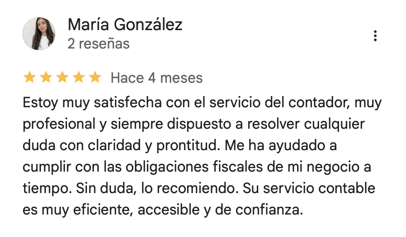 Reseña de cliente